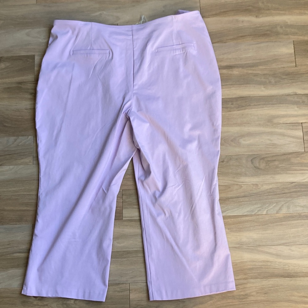 Zac & Rachel lavender pant with stretch career office business casual 24W - Picture 6 of 16